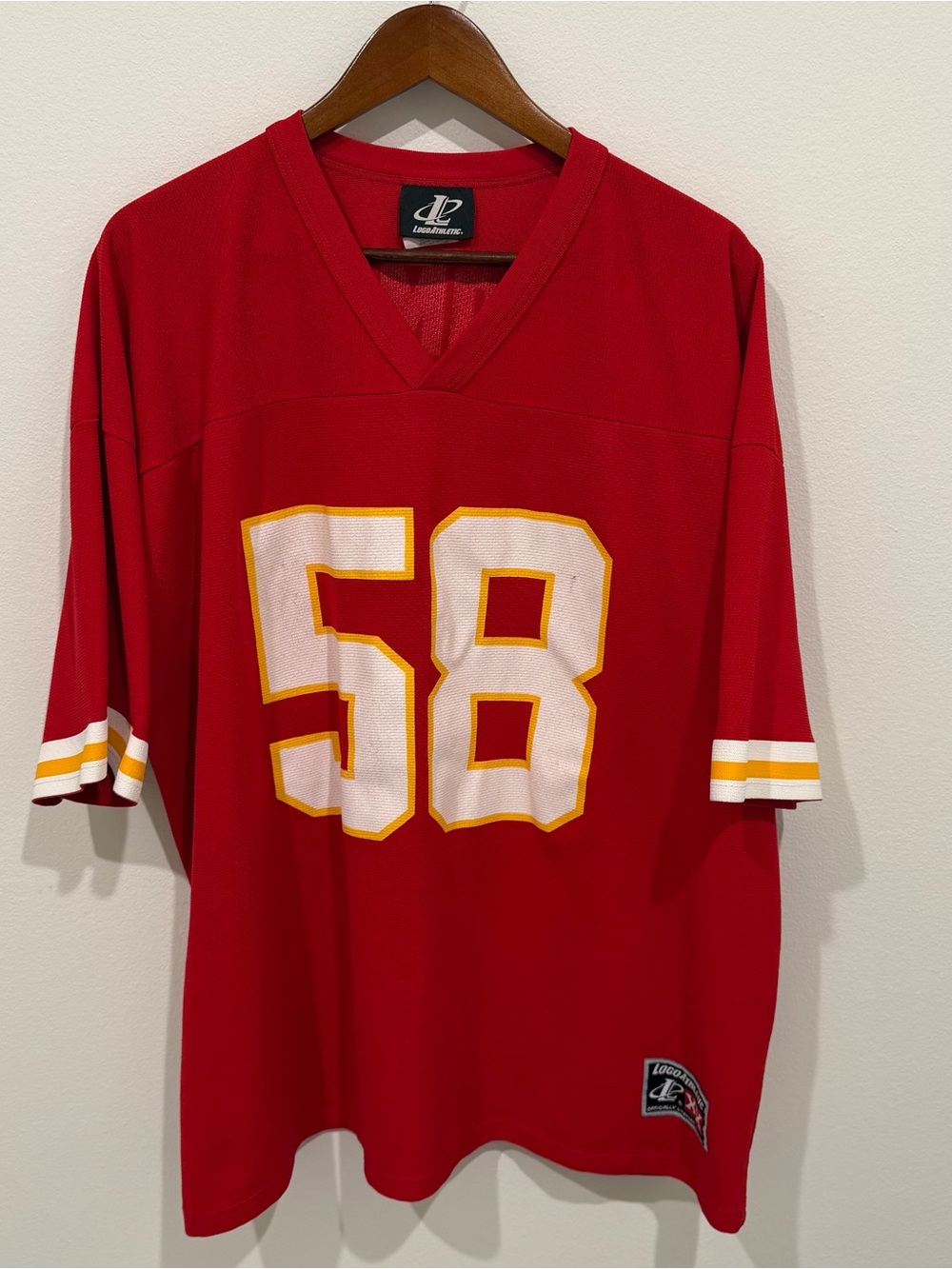 Vintage Logo Athletic Derrick Thomas Kansas City Chiefs Football Jersey